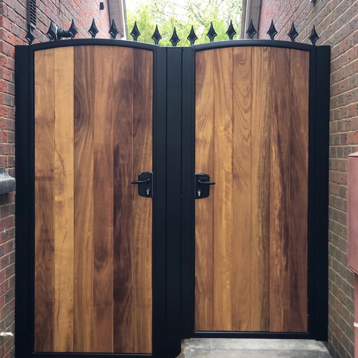 Tall Pedestrian Wooden Gate