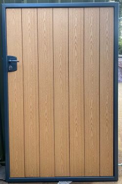 Composite Pedestrian gate light brown 2 Gallery