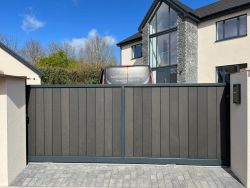 Sliding gate anthracite grey auto 1 Gallery