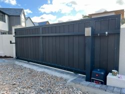 Sliding gate anthracite grey auto 1e Gallery